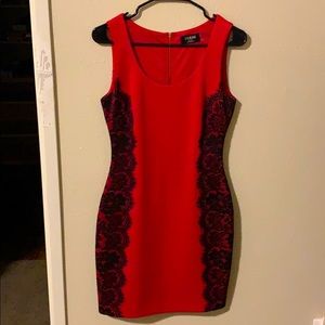 Red Guess dress